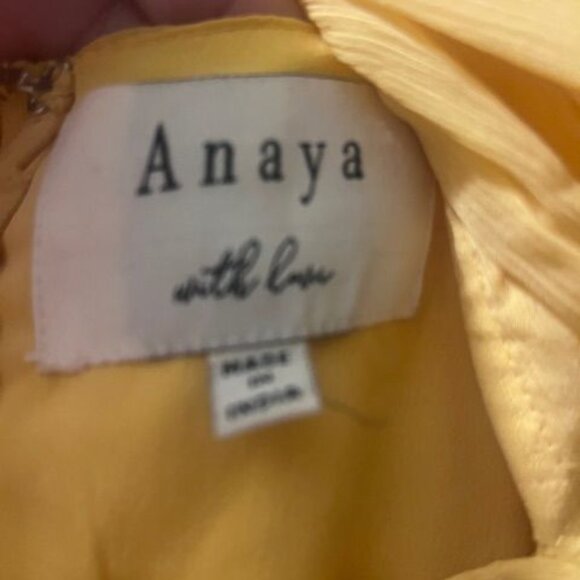 Anaya with love Marigold (Yellow) Tiered Maxi Dress Size 6 (NWT) - Picture 9 of 11